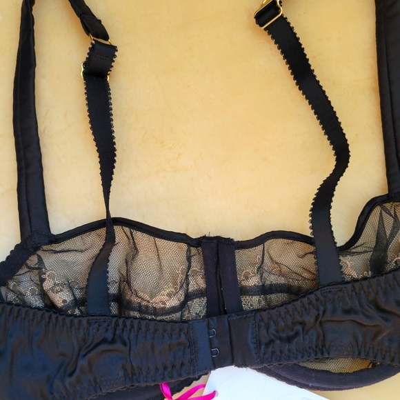 Fleur of England Caviar Balcony Bra Brief Set - Picture 7 of 12